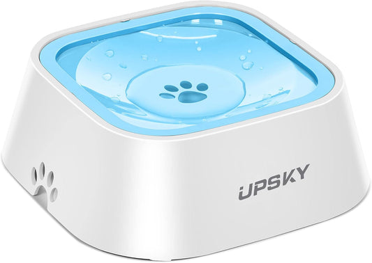 35Oz No-Spill Pet Water Bowl, Slow Water Feeder for Dogs and Cats