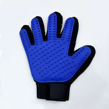 Pet-Petting Gloves Soft Rubber Deshedding Hair Removal Tool for Cat & Dog Grooming Massage